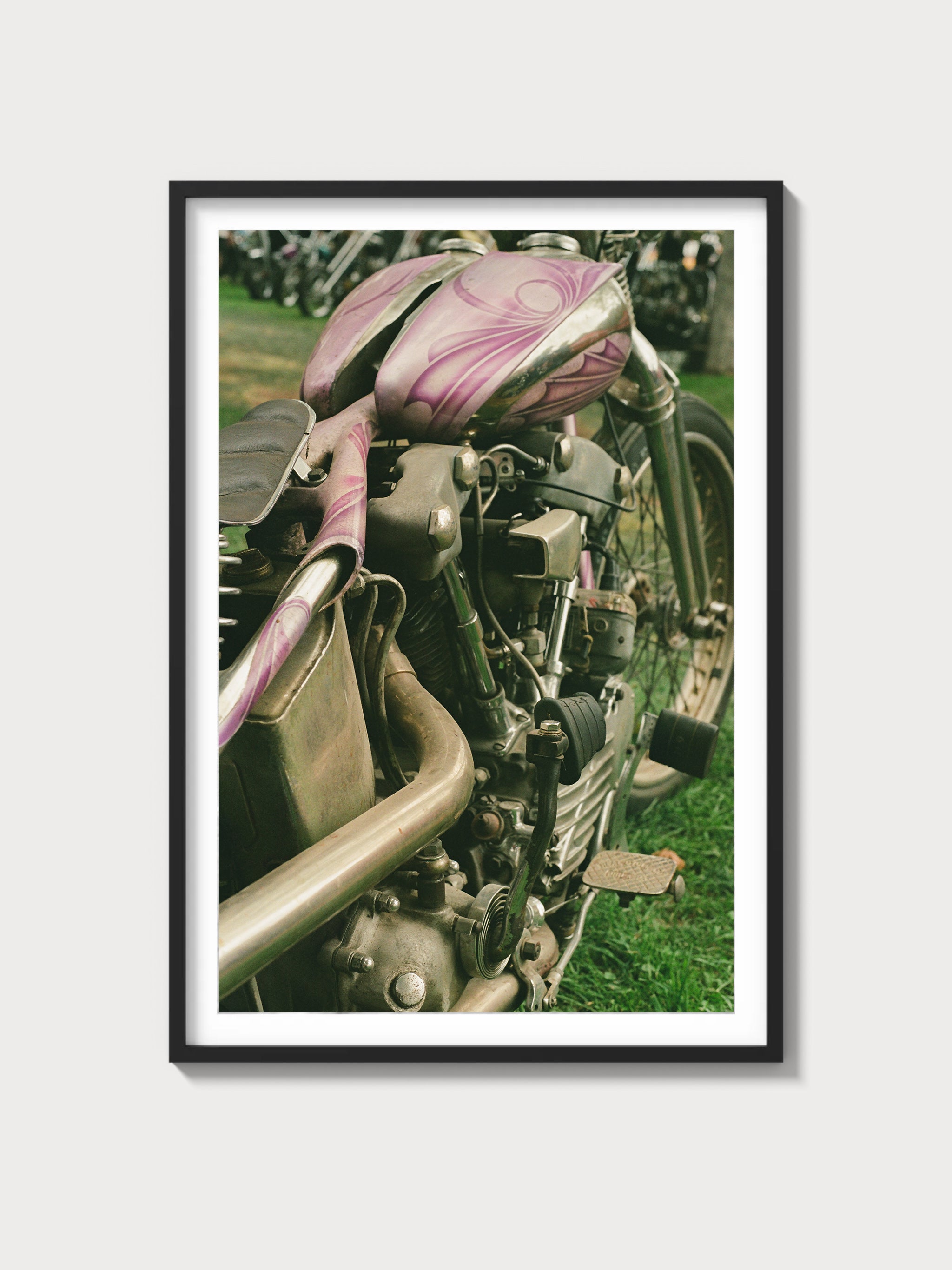 Knucklehead Chopper Frame - Black frame