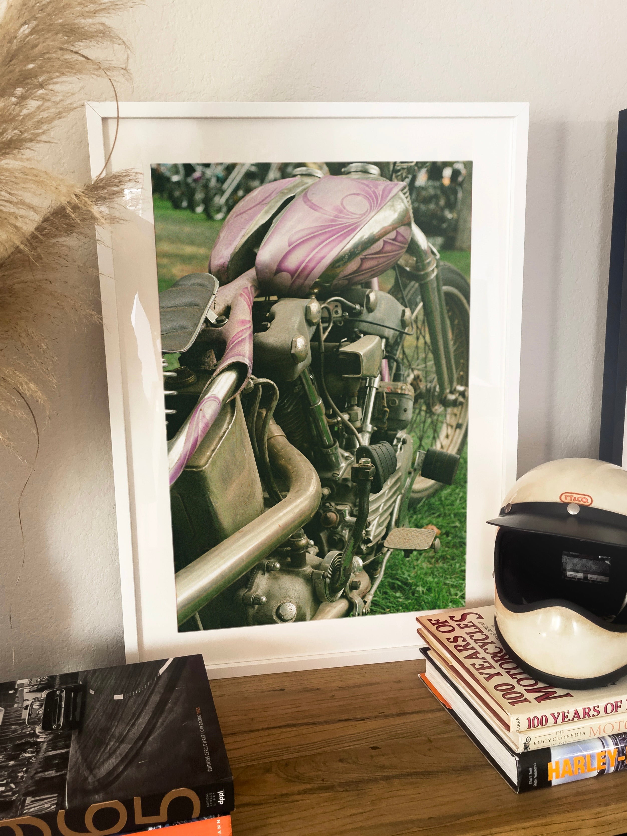 Knucklehead Chopper Frame - Black frame