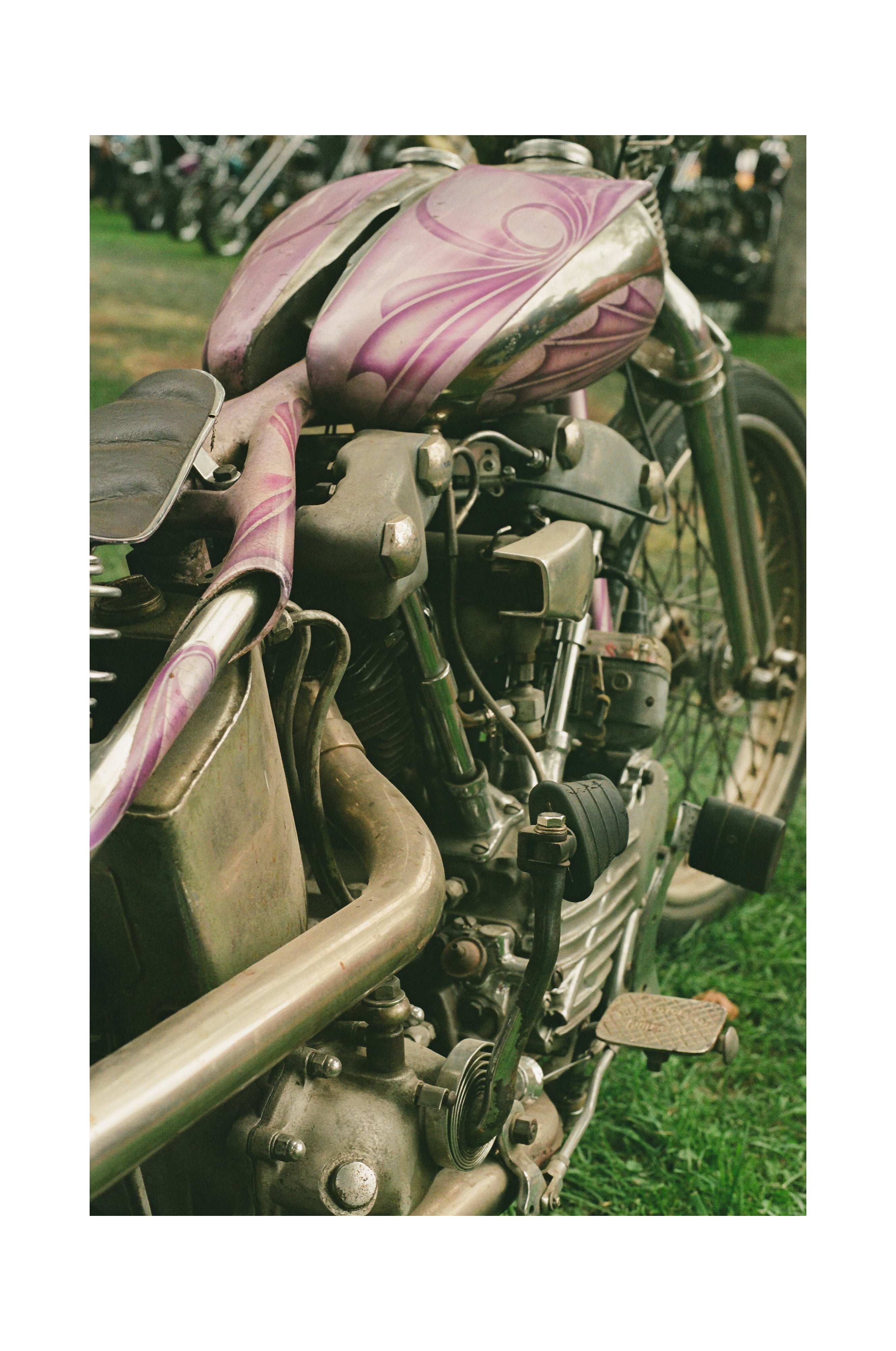Knucklehead Chopper Frame - Black frame