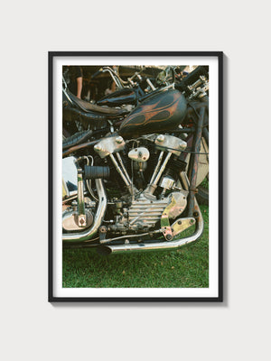 Knucklehead Motor - Black frame