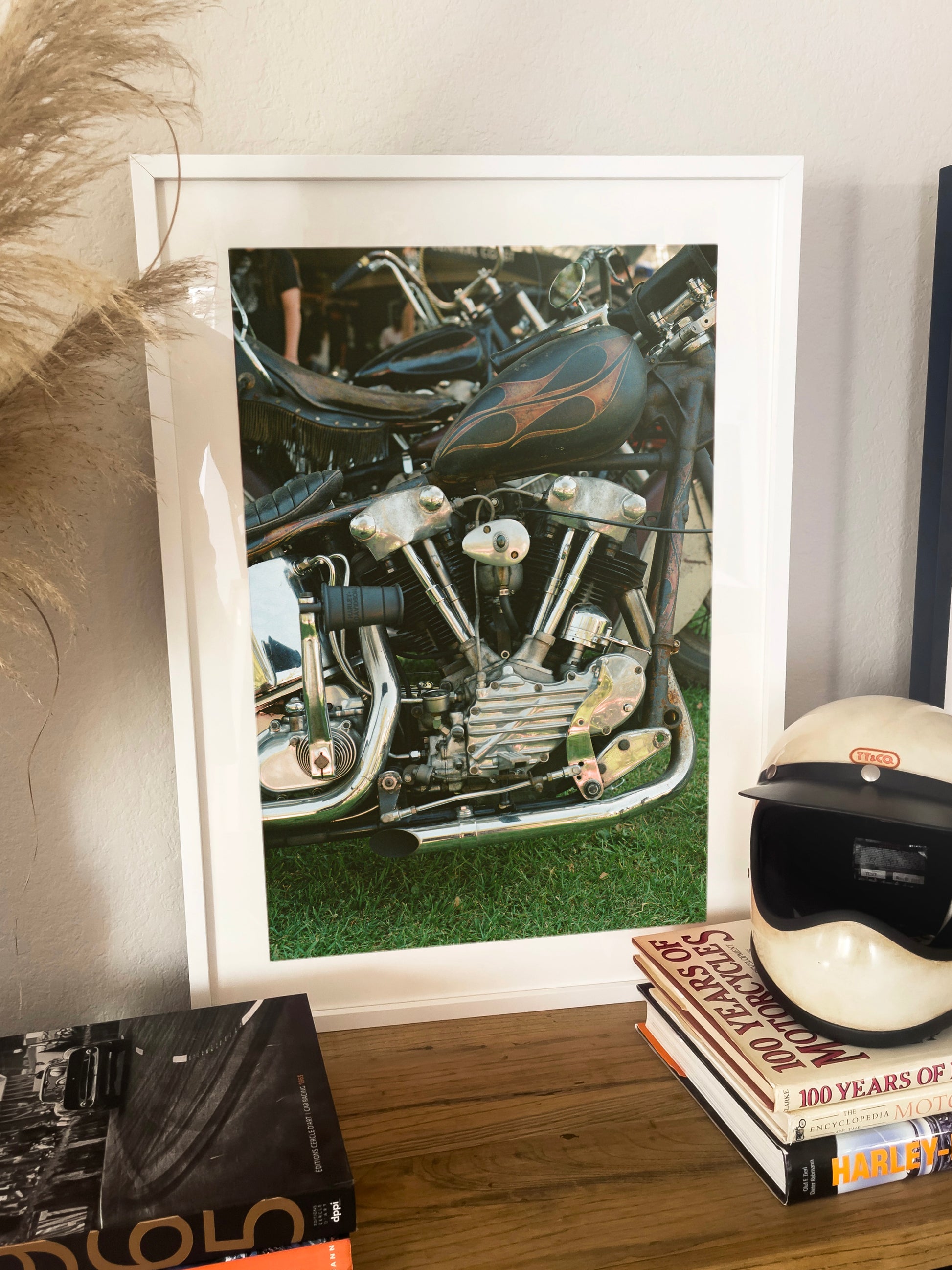 Knucklehead Motor - Black frame