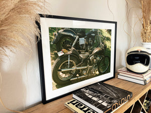 Knucklehead and Genny Shovelhead - Black frame