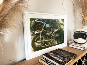 Knucklehead and Genny Shovelhead - Black frame