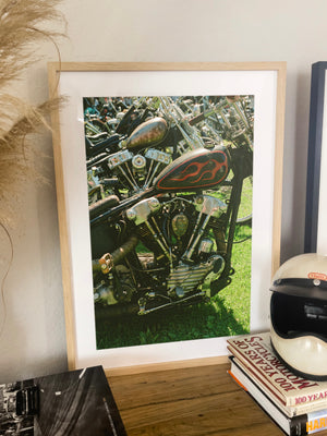 Knucklehead and Panhead Choppers - Black frame