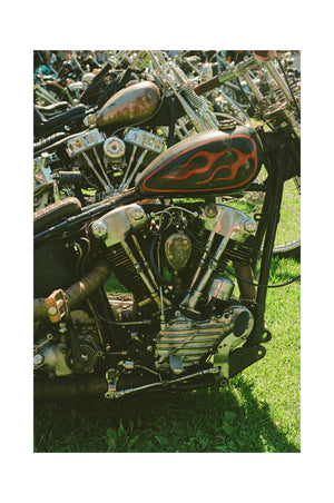 Knucklehead and Panhead Choppers - Black frame