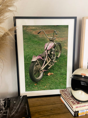 Winged Knucklehead Chopper - Black frame