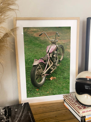 Winged Knucklehead Chopper - Black frame