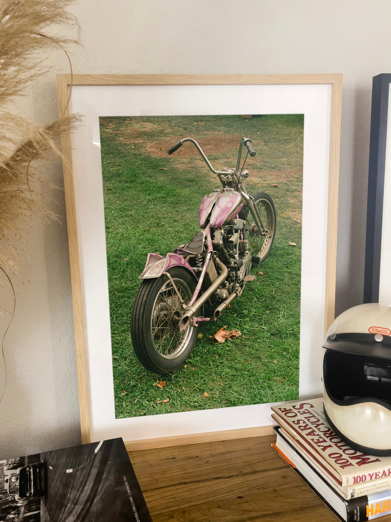 Winged Knucklehead Chopper - Black frame