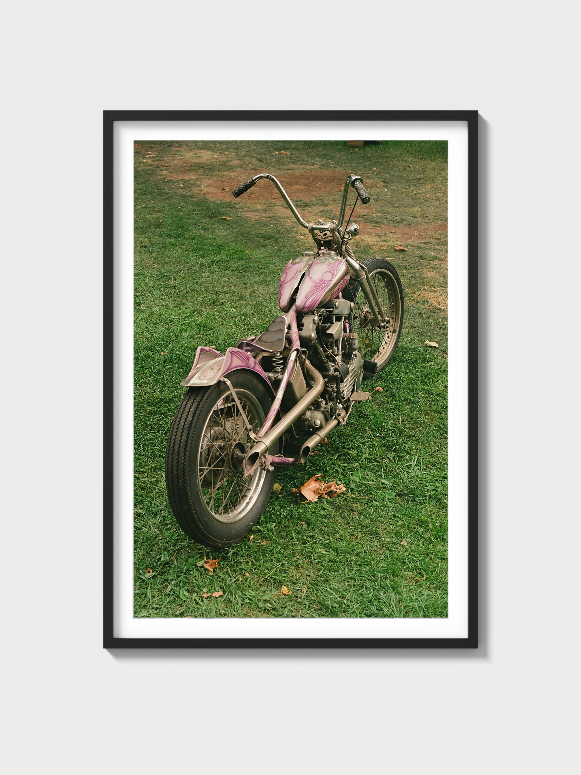 Winged Knucklehead Chopper - Black frame
