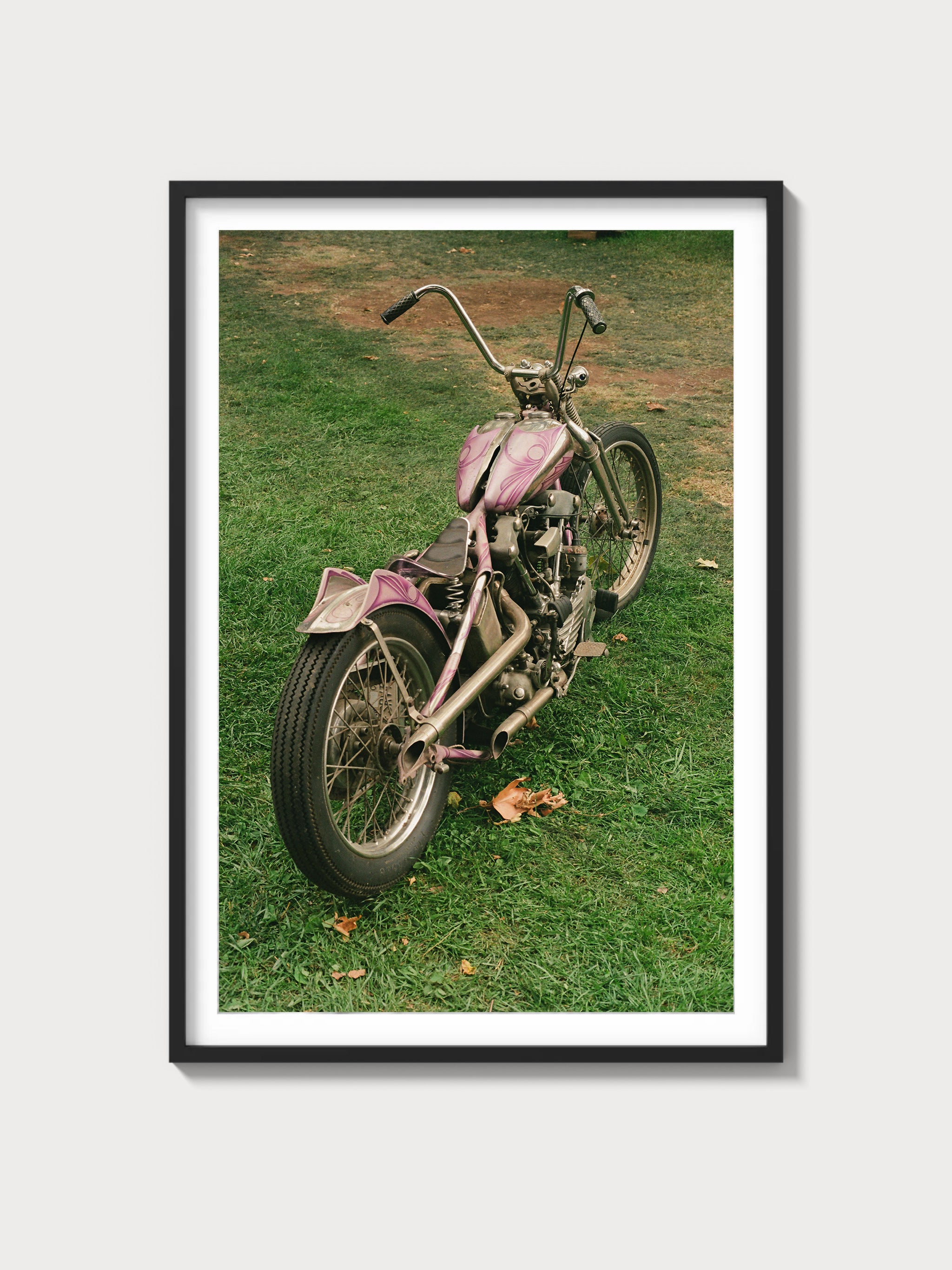 Winged Knucklehead Chopper - Black frame