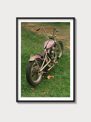 Winged Knucklehead Chopper - Black frame