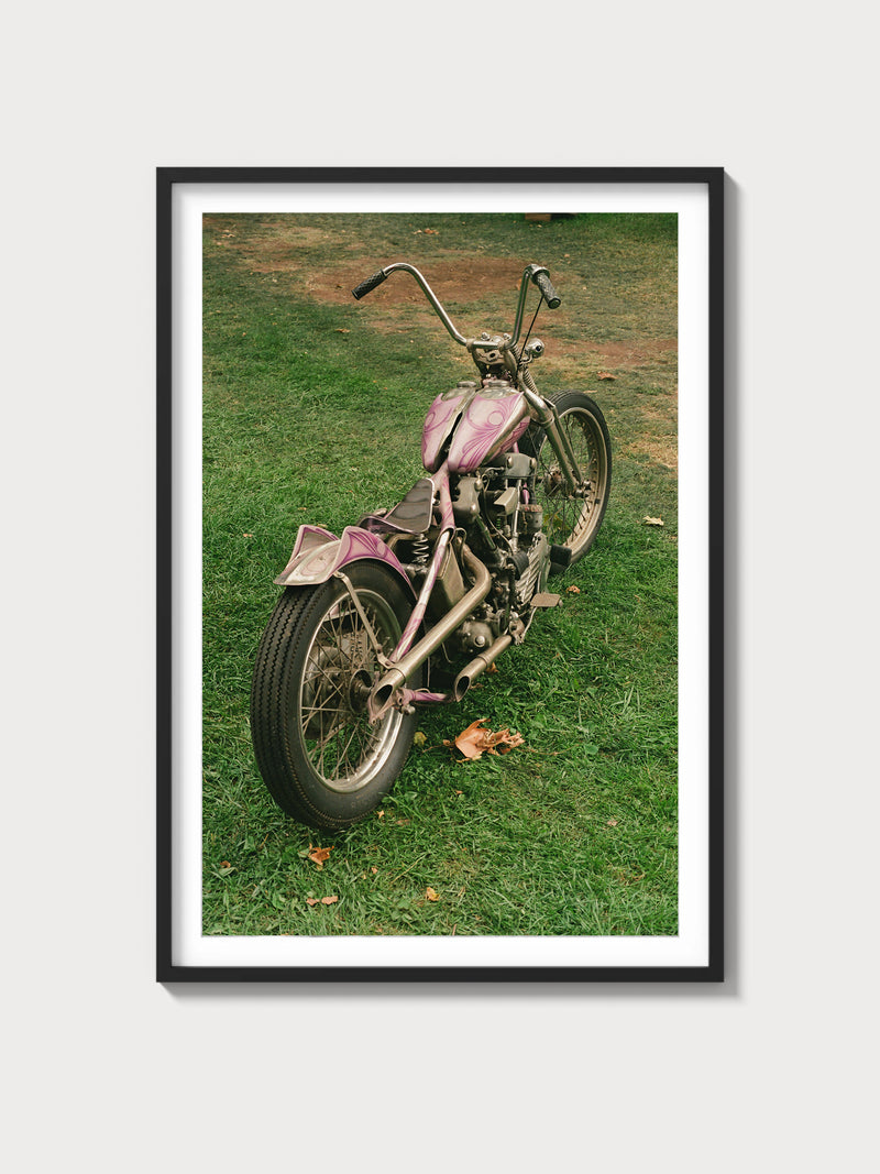 Winged Knucklehead Chopper - Black frame