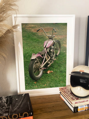 Winged Knucklehead Chopper - Black frame