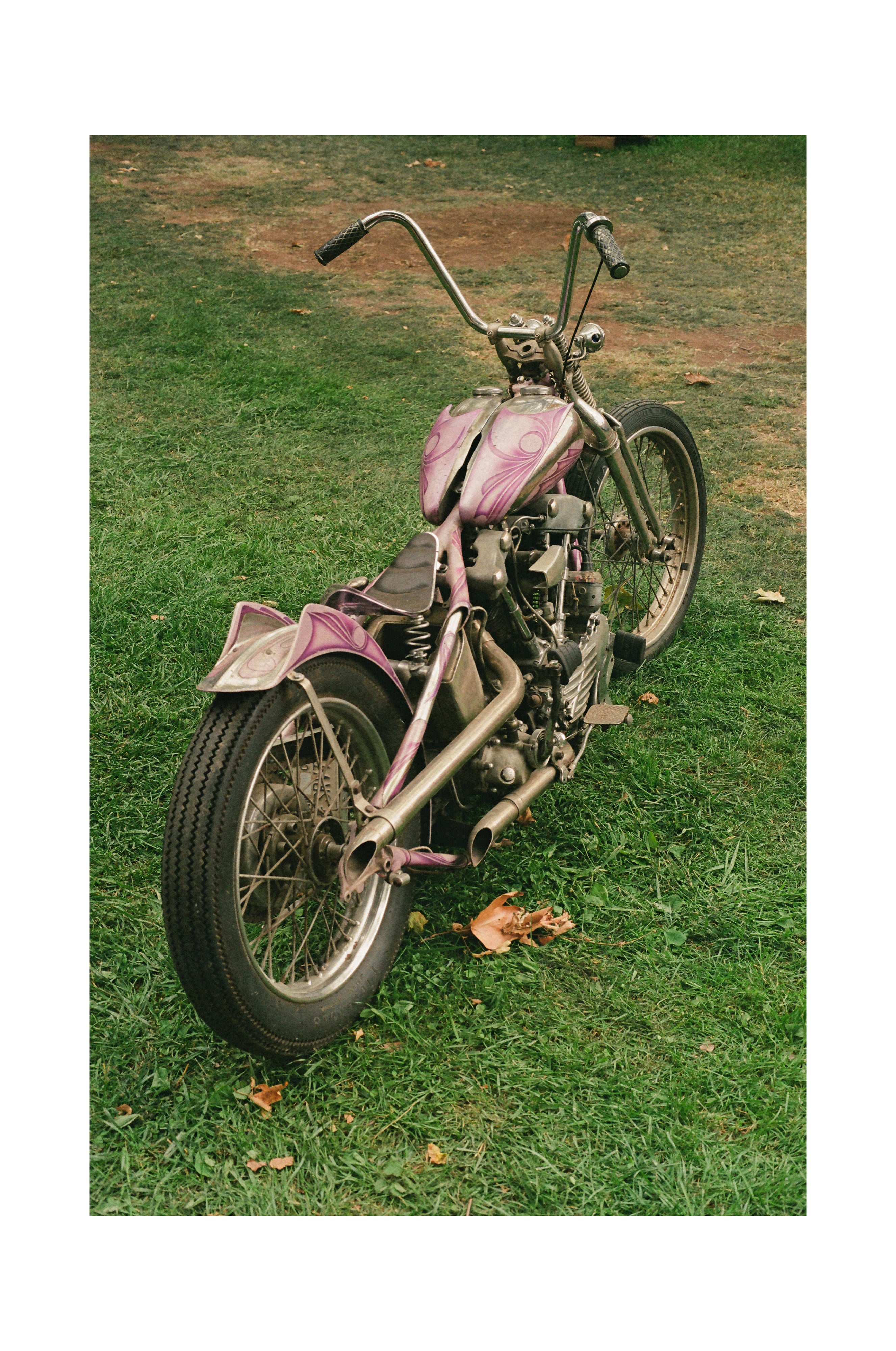 Winged Knucklehead Chopper - Black frame
